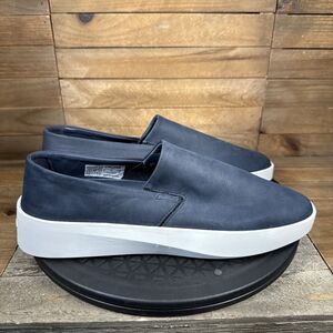 Wolf & Shepherd Men’s Size US 8 'Cruise' Slip On Blue Mules Shoes Leather